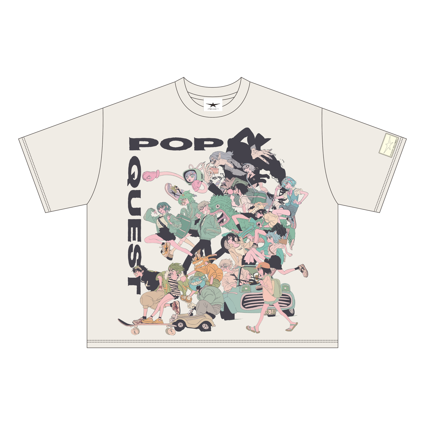 【会場受注】POPQUEST Tシャツ white