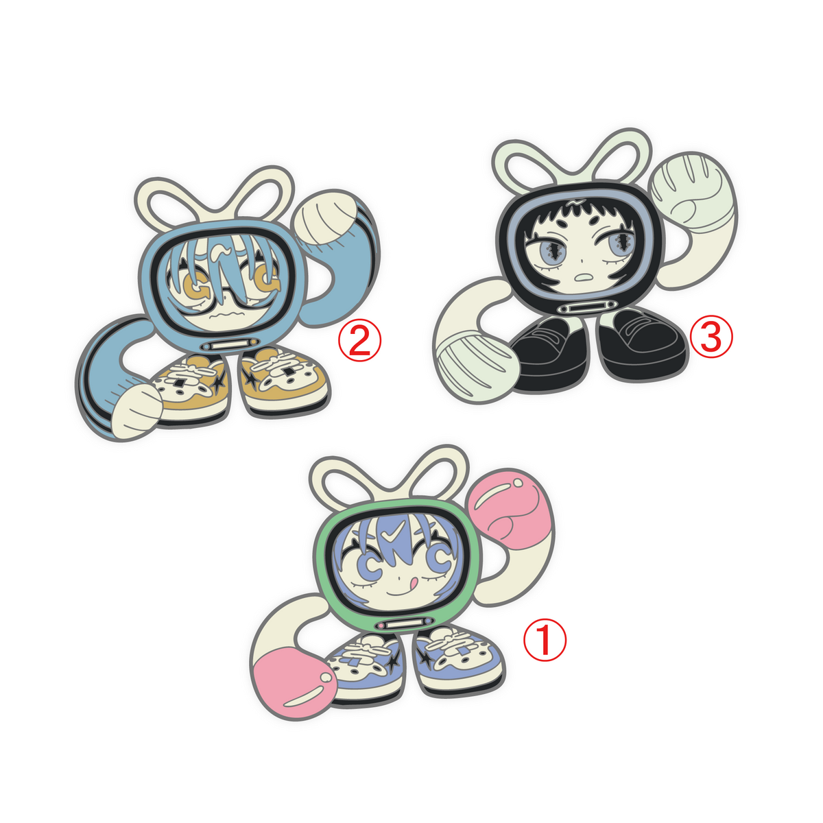 TELECON ピンバッジ(全3種)