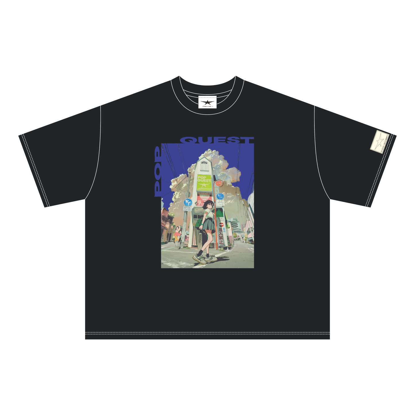 【会場受注】POPQUEST　Tシャツ　black