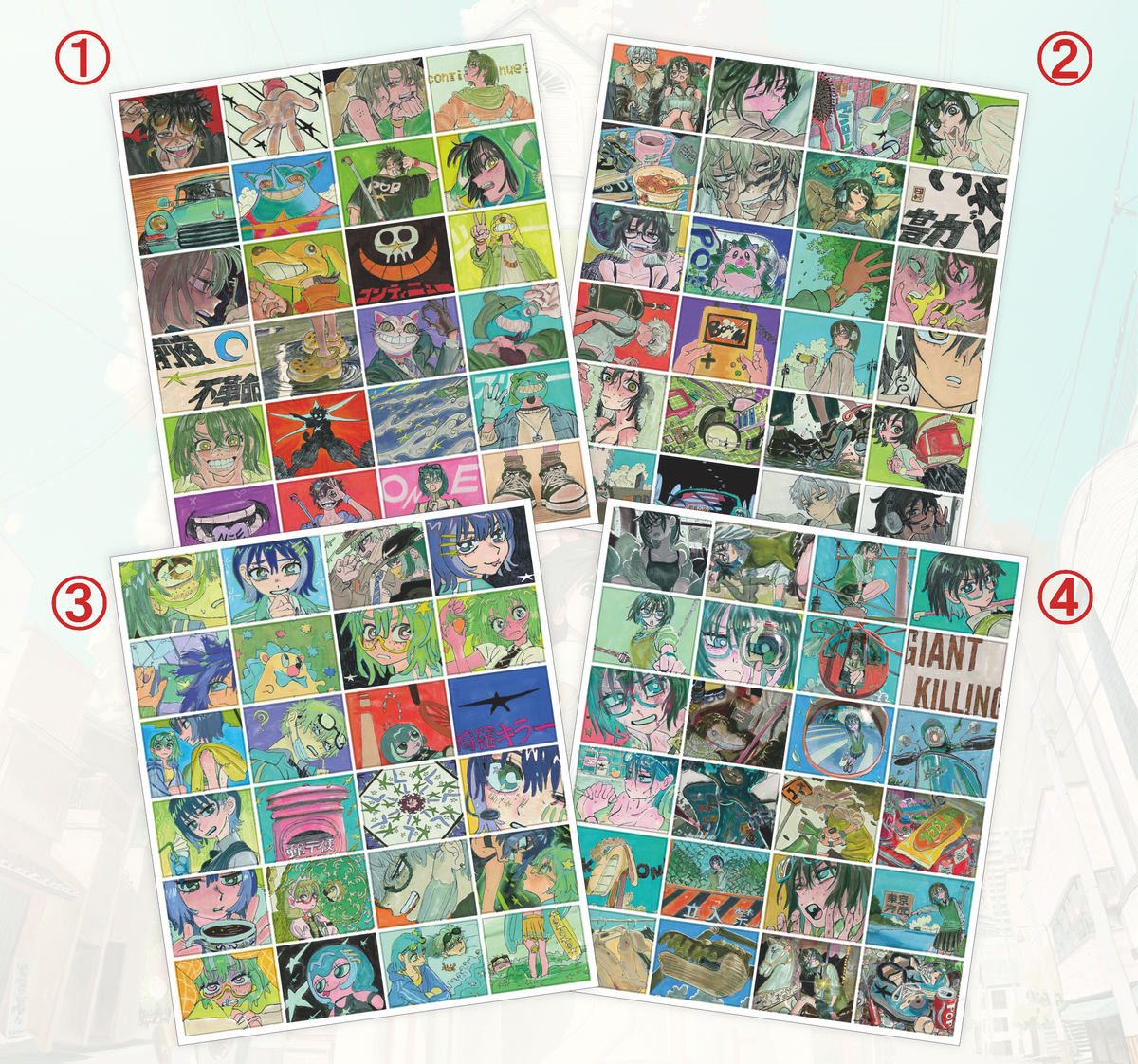 POPQUEST ステッカーシート(全4種)